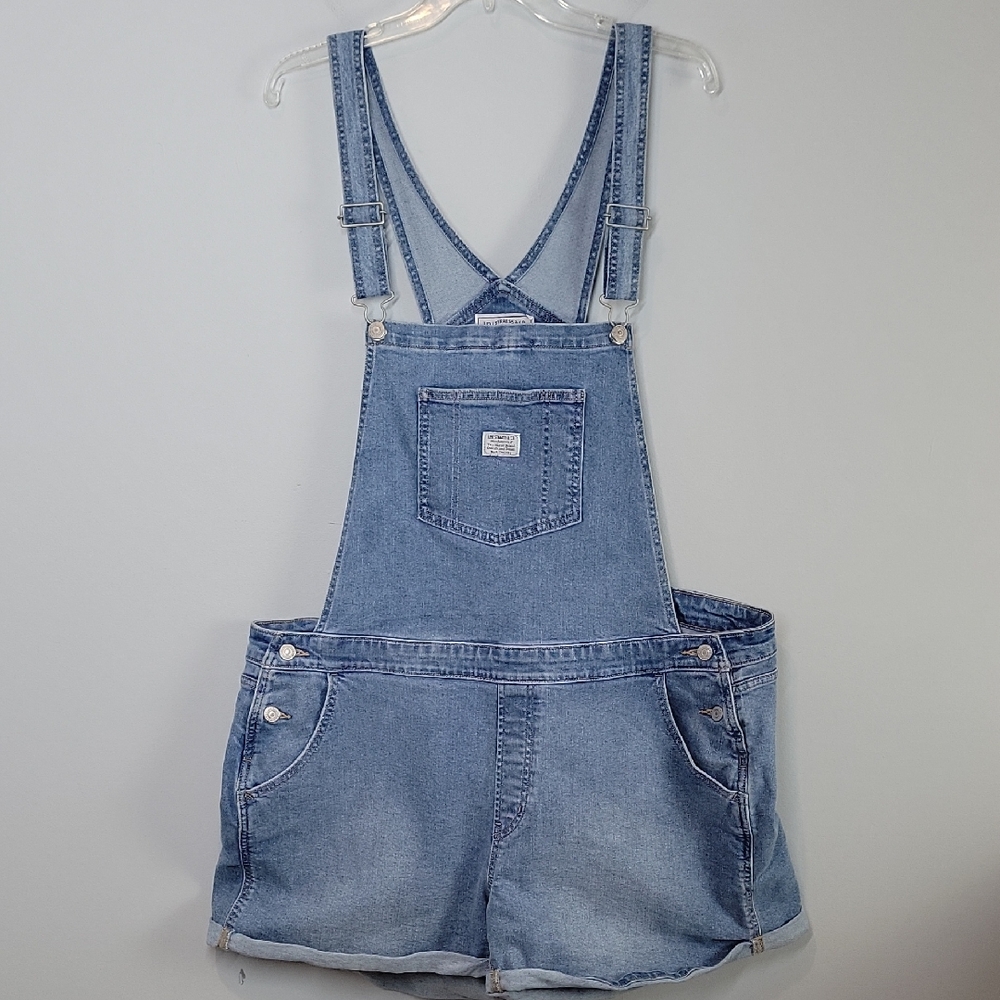 Levi's Denim Shortalls Jean overalls size 22W shorts